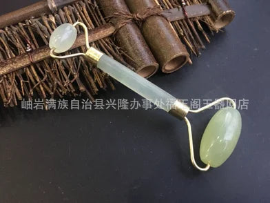 50pcs New fashion Hot Portable Pratical Jade Facial Massage Roller Anti Wrinkle Nature Beauty Tool