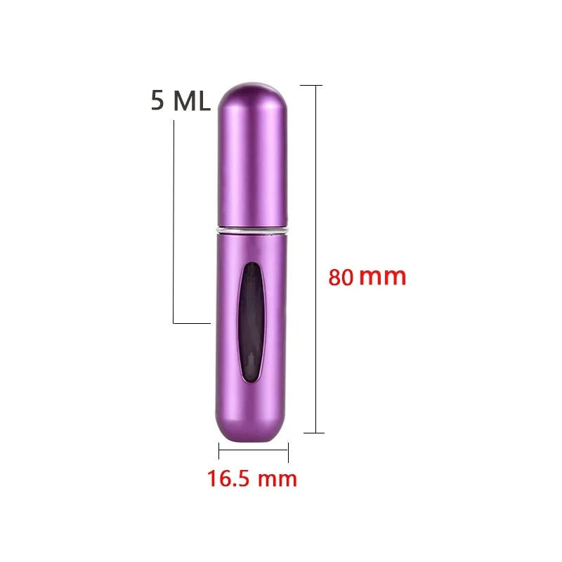 Refillable Mini Perfume Bottle Portable Cosmetic Bottle Spray Bottle Atomizer Spray Container Travel Refillable Bottles 5ml