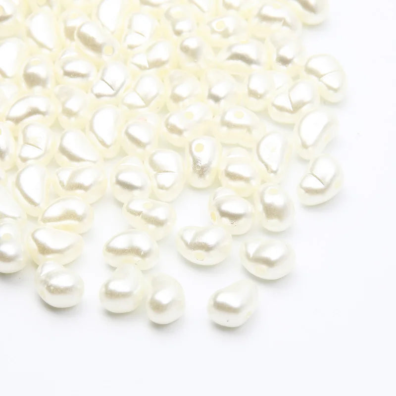 100pcs/lot Irregular Imitation Pearl Beads Acrylic Loose Spacer Pearl Beads For Diy Jewelry Making Bracelet Necklace Accessories