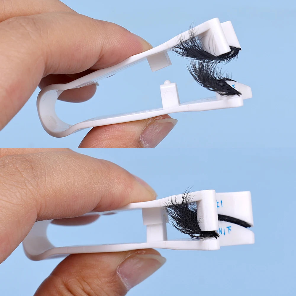 Magnets Tweezer with 3D Magnetic Natural Mink False Eyelash Professional Eyelash Extension Makeup Curler Clip Clamp Makeup Tool