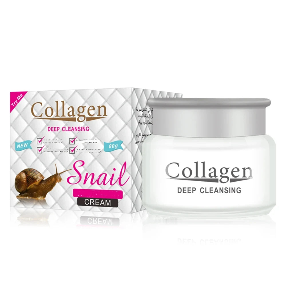 Disaar Snail Collagen Facial Care Kit Cleansing Repair Set Face Cleanser Face Serum Eye Cream Essence Brighten Skincare