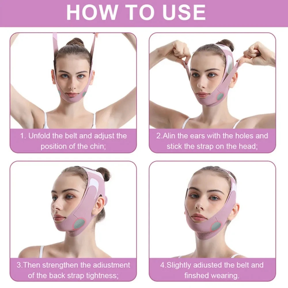 Face Slimming Bandage V Line Face Shaper Facial Chin Cheek Lifting Belt Graphene Anti Wrinkle Face Lift Up Strap Skin Care Tools