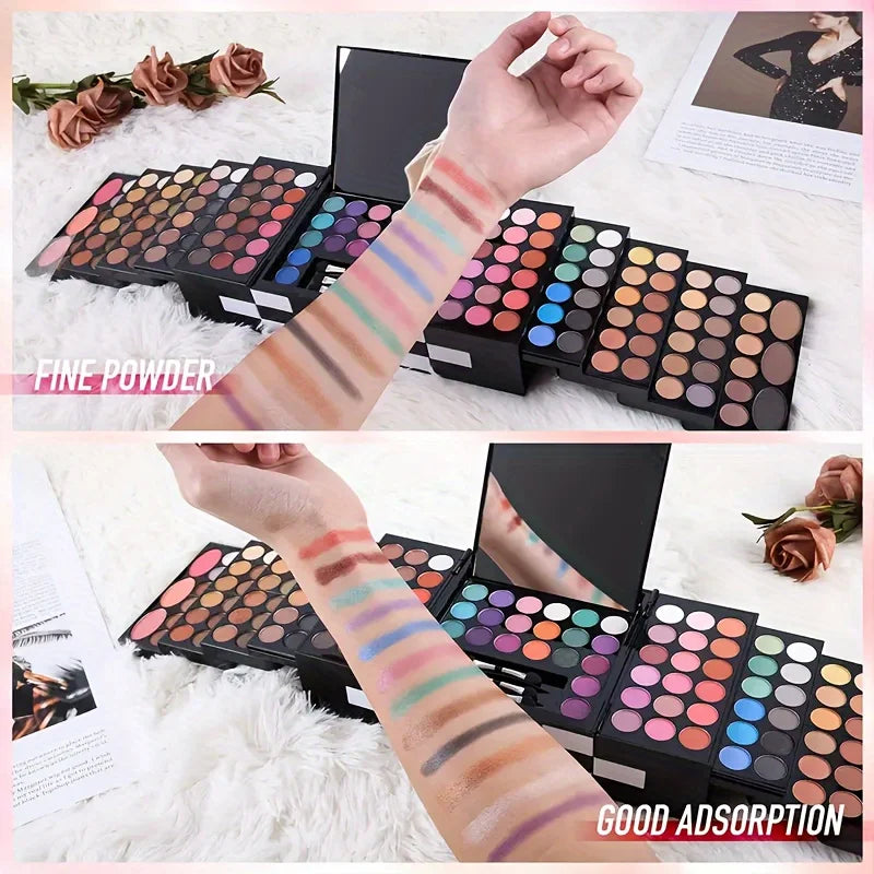 142-color eye shadow, 3-color blush.