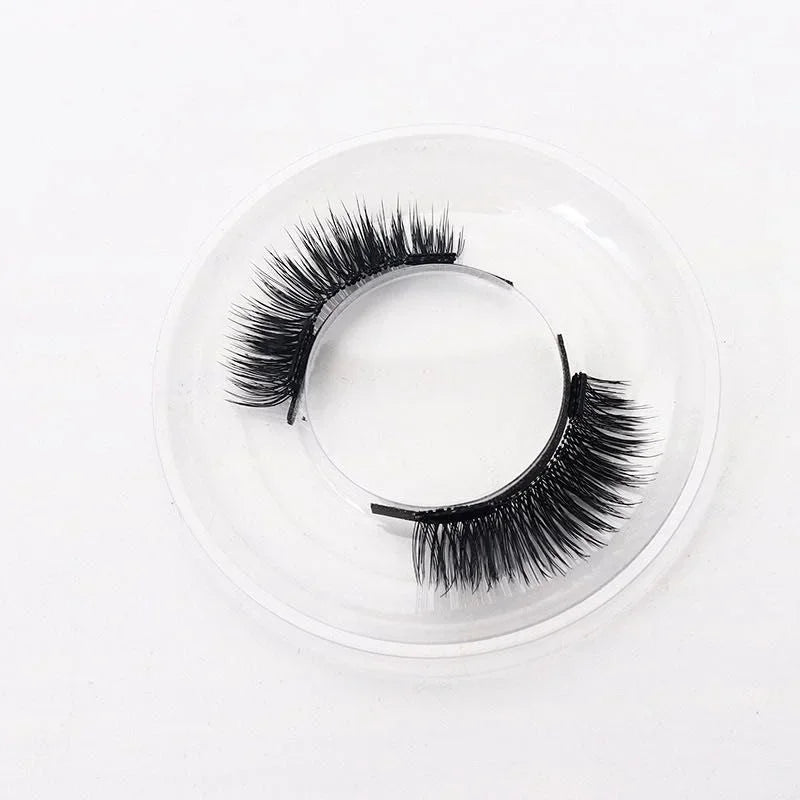 3pairs Reusable Magnetic False Eyelashes Extension Soft False Eyelashes No Glue with Clip for Women Makeup Natural Look