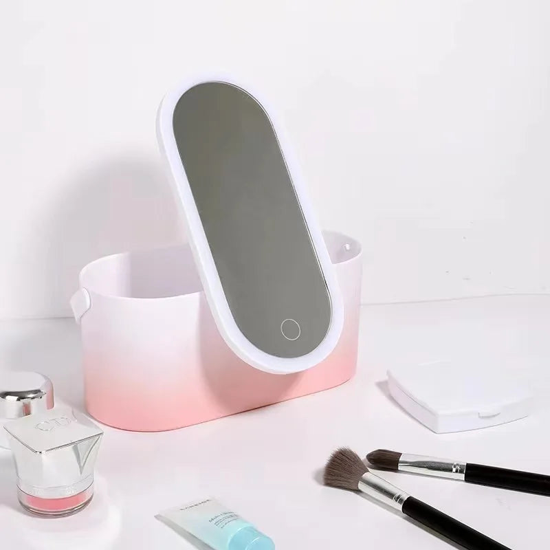 Makeup Organizer Box with LED Light