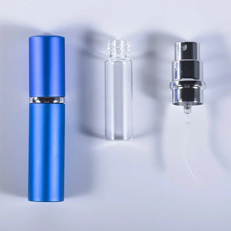 5ml Portable Refillable Perfume Bottle With Atomizer Empty Aluminum Parfume Case Container Spray Bottle Travel