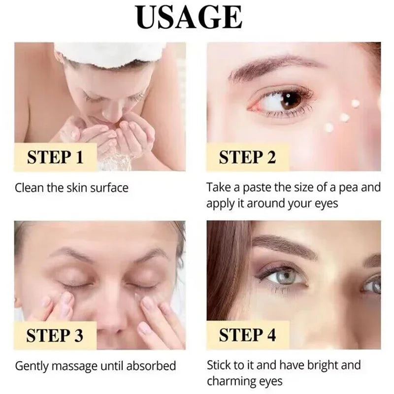 Eye Bag Cream 7 Days Anti Wrinkle Remove Puffiness Dark Circles Puffiness Firming Smooth Skin Care Moisturising Massage Essence