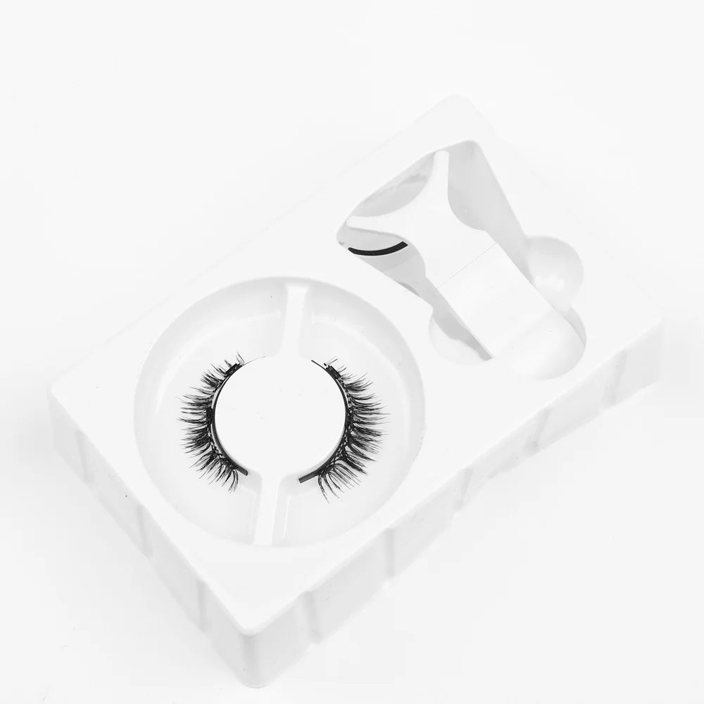 Magnetic Lashes Curler Set Long BLACK Professional Premium Reusable 3D False Eyelashes Sexy Alluring