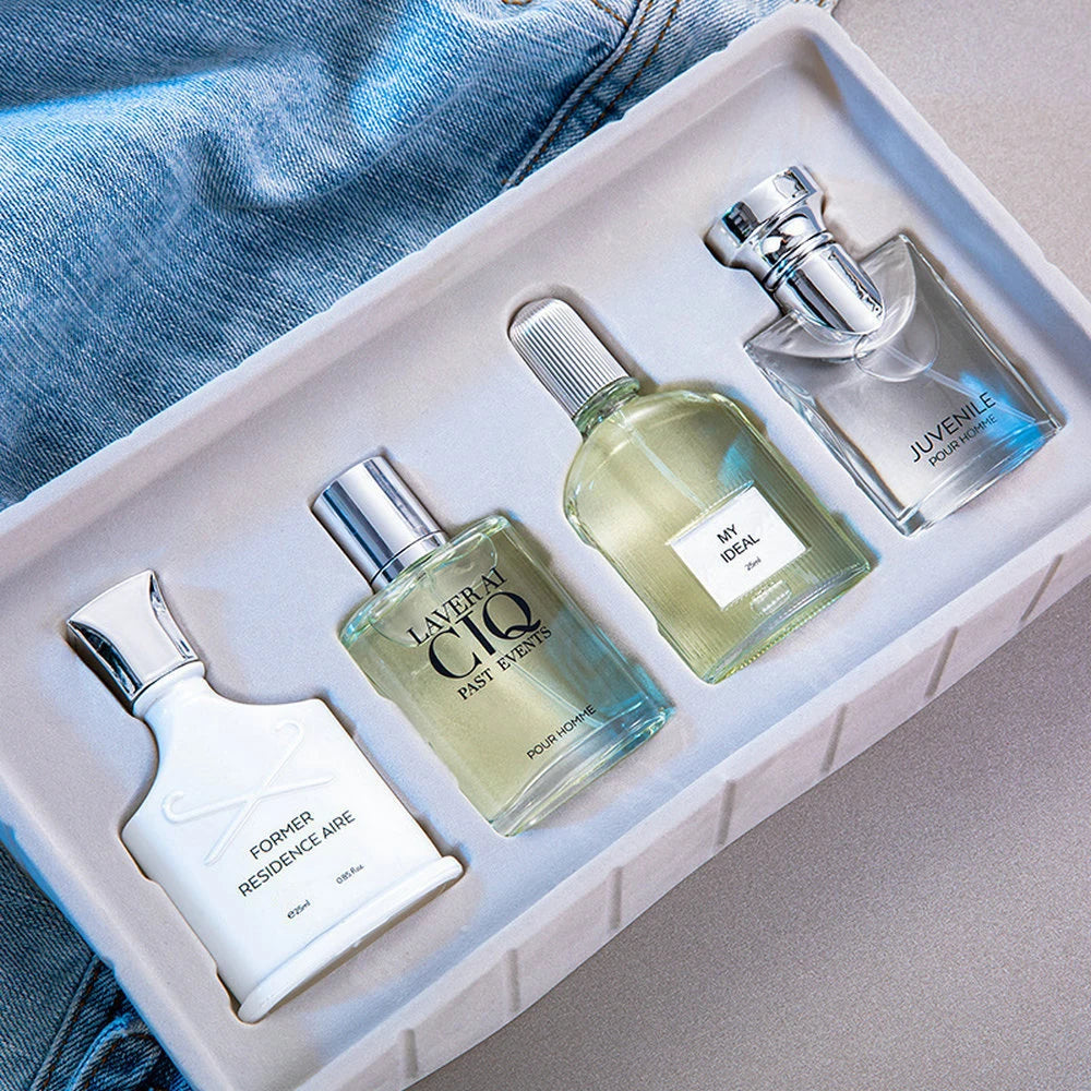 Women Perfume Gift Box 100ml Four Piece Set Lasting Fragrance Body Spray Plant Floral Scent Pheromone Cologne Parfum Pour Femme