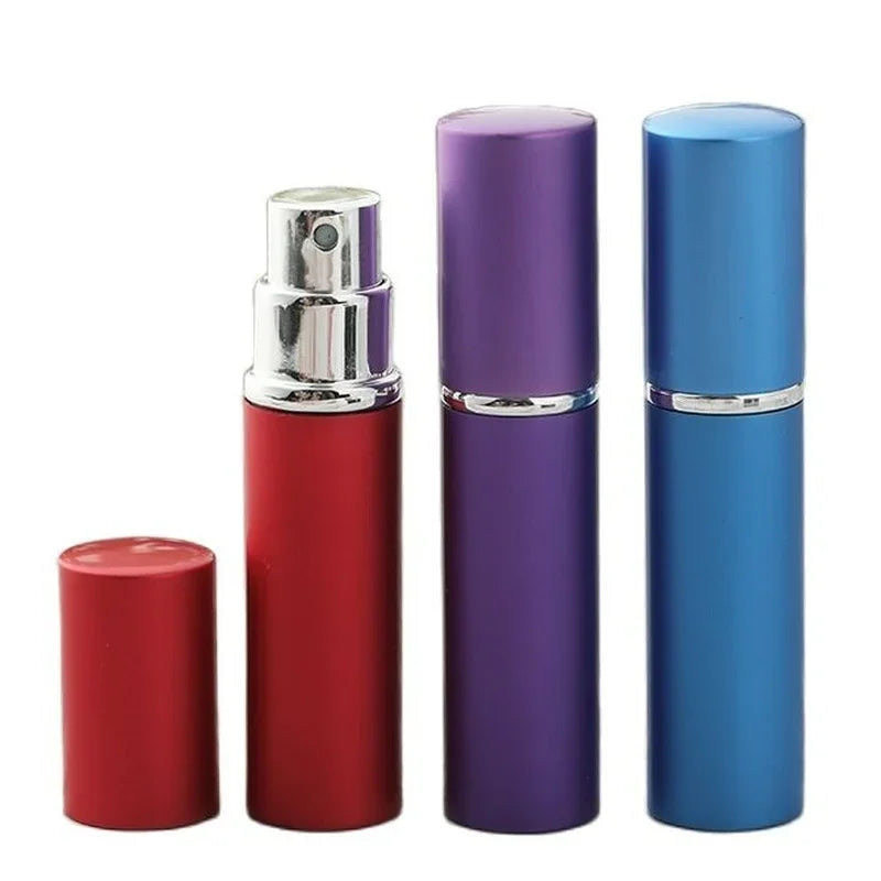 5ml Portable Refillable Perfume Bottle With Atomizer Empty Aluminum Parfume Case Container Spray Bottle Travel
