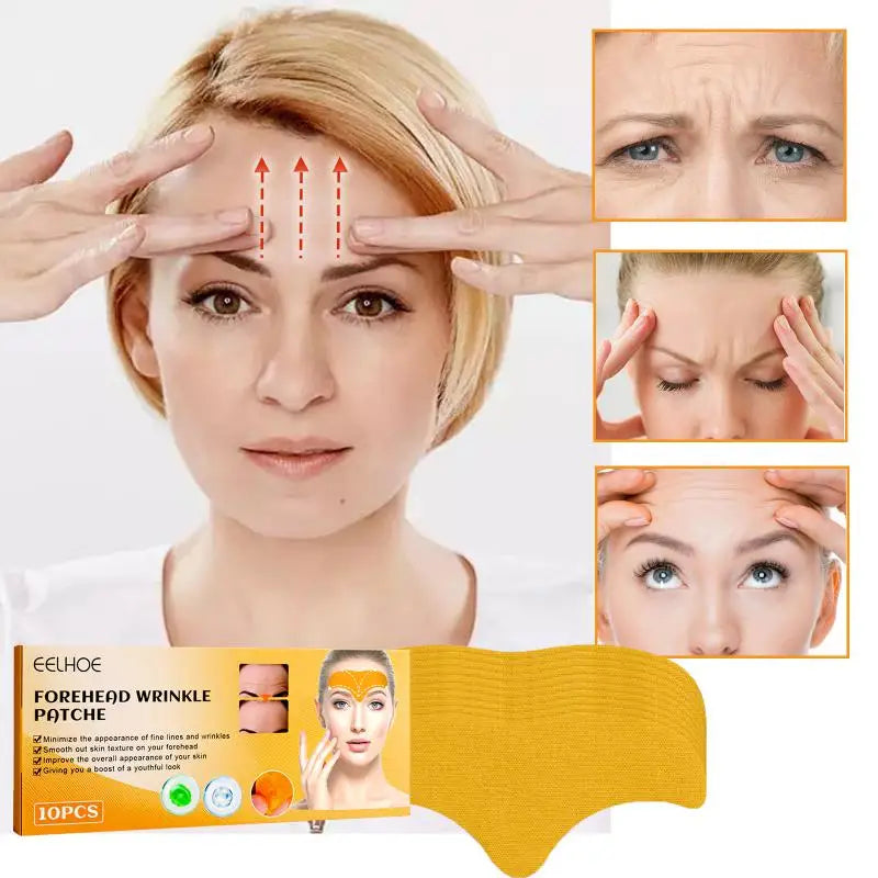 EELHOE Anti-wrinkle Forehead Line Removal Gel Patch Firming Mask Frown Lines Face Skin Care Stickers Anti-aging Moisturizng Care