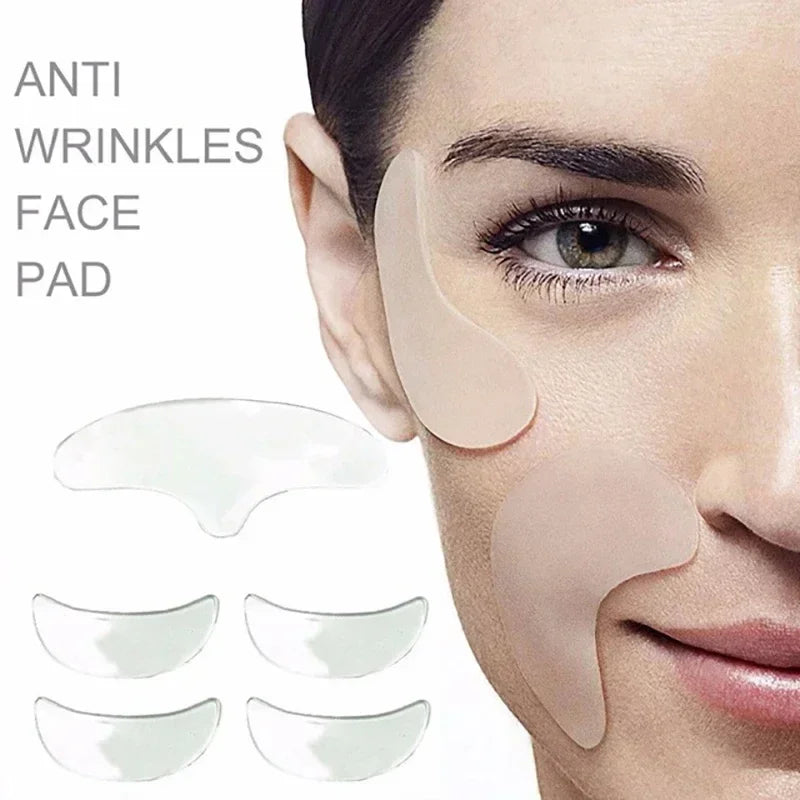 Anti Wrinkle Forehead Patch Silicone Reusable Silicone Patch Soft Comfortable Easy Facial Eye Anti-aging Face Skin Care Tool