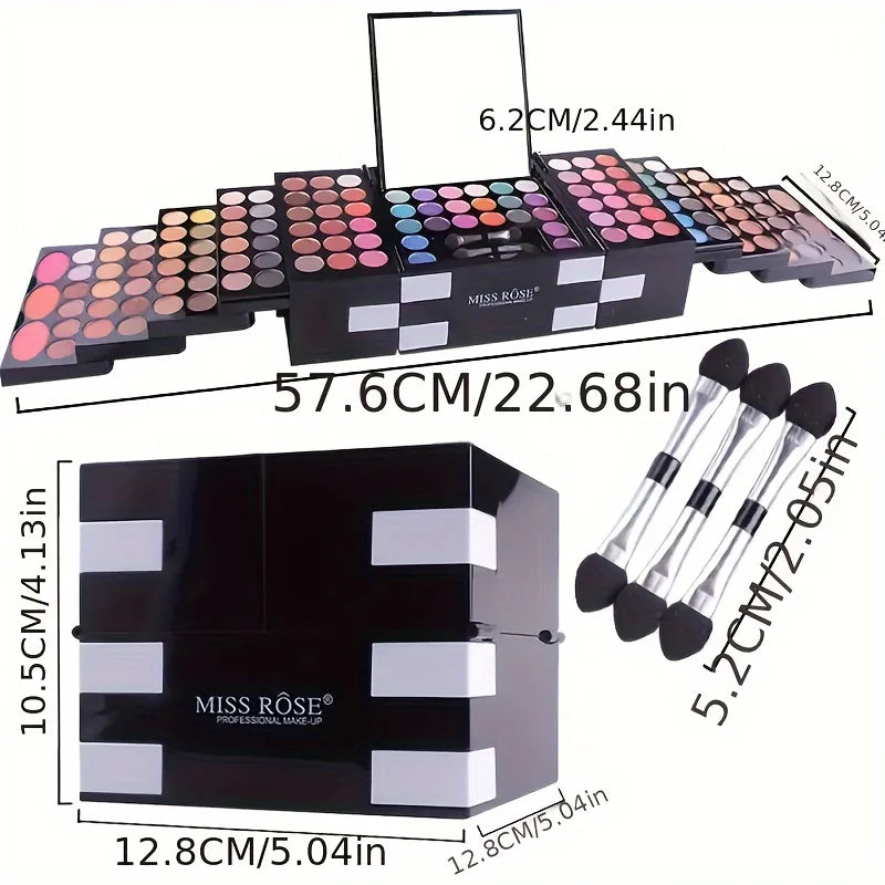 142-color eye shadow, 3-color blush.