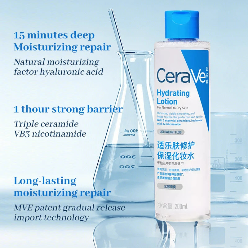 Cerave Barrier Repair Toner 200ml Hydrating Lotion Soothing Sensitive Moisturizing Toner for Dry Skin