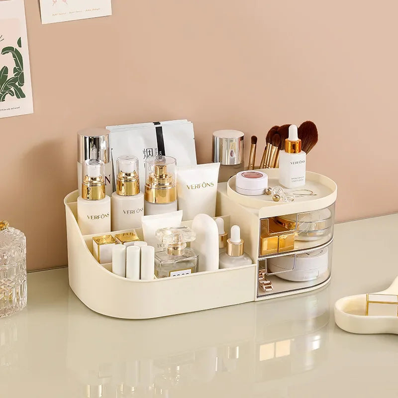 Makeup Mirror Skincare Storage Rack Lipstick Sorting Box