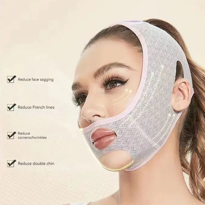 Adjustable V Face Bandage Lift Up Belt Reduce Double Chin Face Sculpting Sleeping Mask Facial Skin Care Tool Face Lifting Tapes