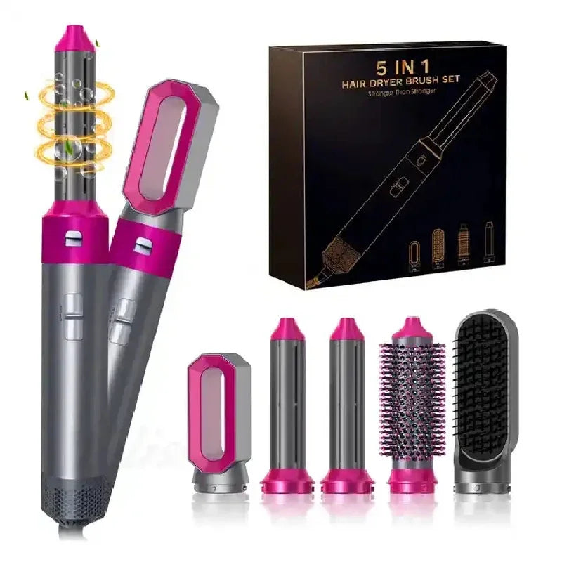 Hair Dryer 5 In 1 Hot Air Comb Curlers With Diffuser Electric Blow Dryer Professional Complete Multifunctional Hot Air Brush