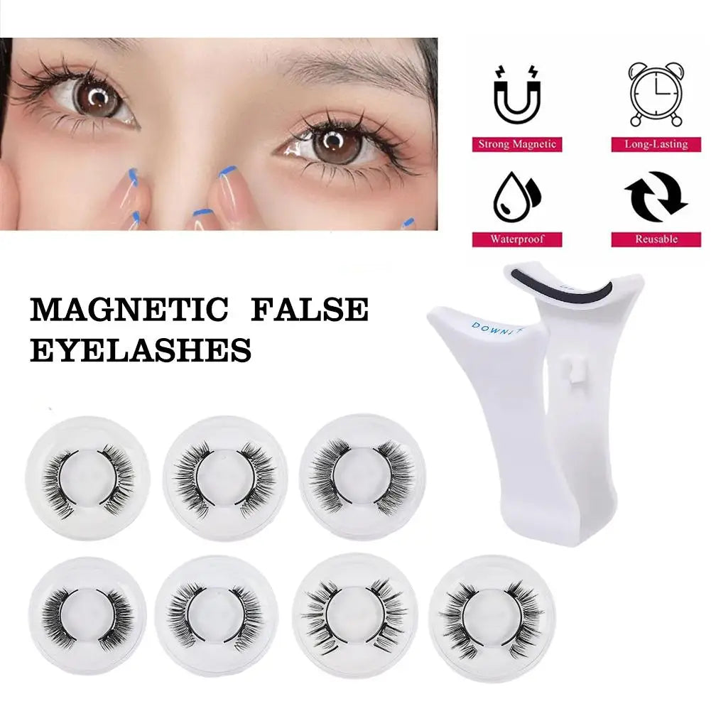 Magnetic False Eyelashes Extension Applicator False Eyelash Tweezer Curler Clip Clamp Makeup Tools With 3D Mink Eyelash