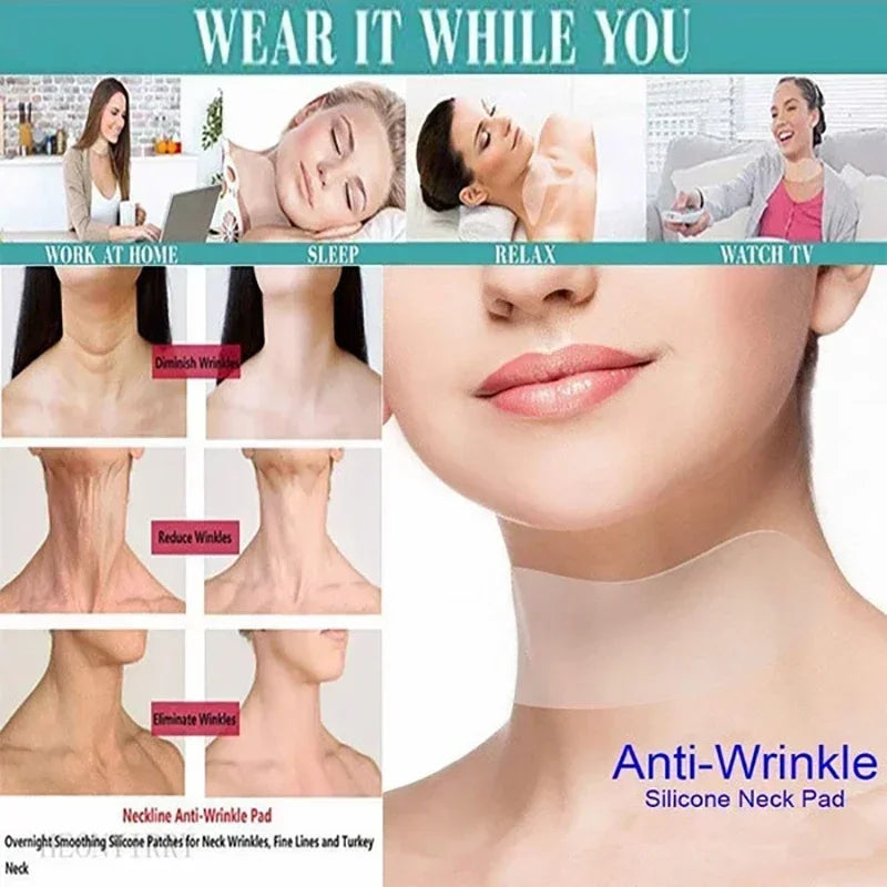 Anti Wrinkle Forehead Patch Silicone Reusable Silicone Patch Soft Comfortable Easy Facial Eye Anti-aging Face Skin Care Tool