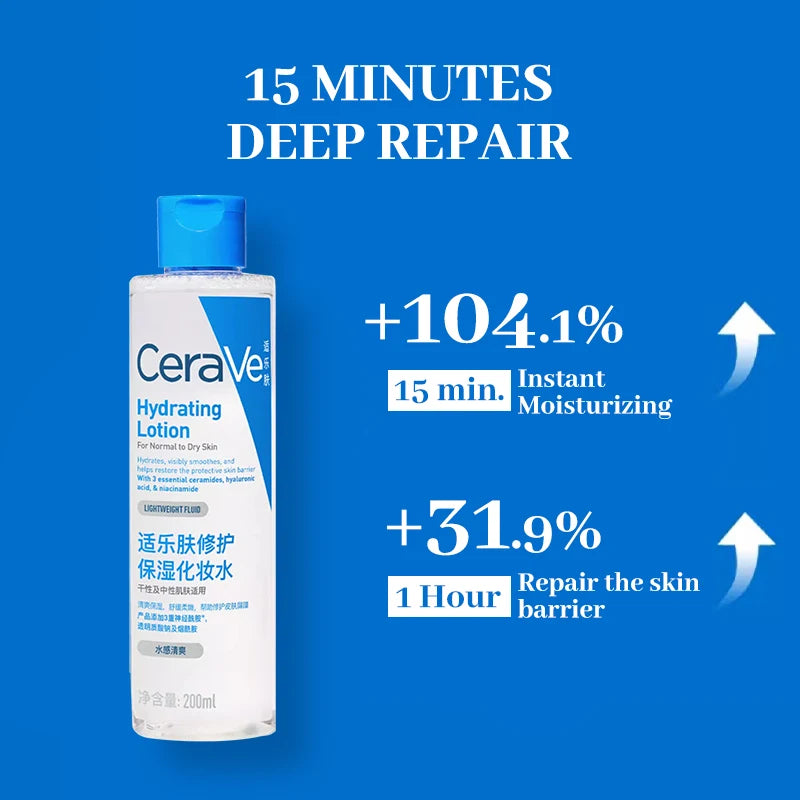 Cerave Barrier Repair Toner 200ml Hydrating Lotion Soothing Sensitive Moisturizing Toner for Dry Skin