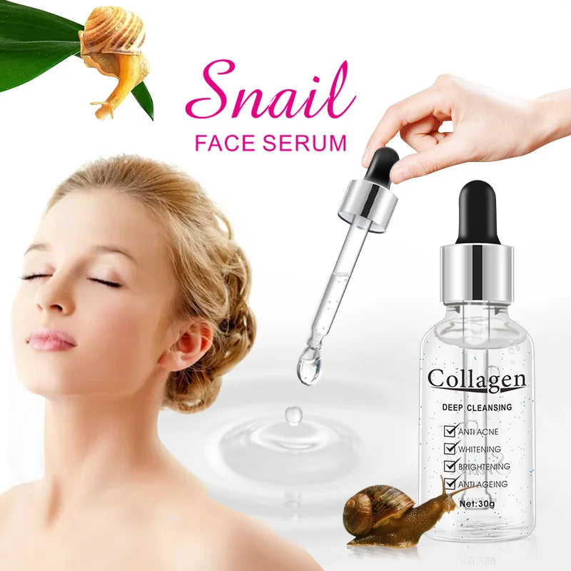 Disaar Snail Collagen Facial Care Kit Cleansing Repair Set Face Cleanser Face Serum Eye Cream Essence Brighten Skincare