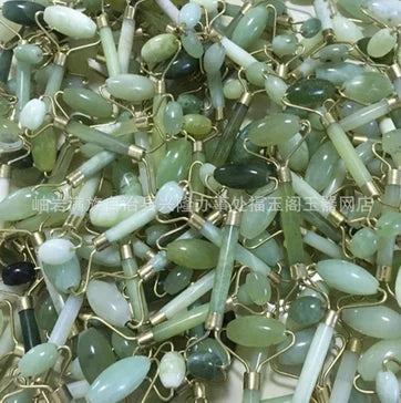 50pcs New fashion Hot Portable Pratical Jade Facial Massage Roller Anti Wrinkle  Nature Beauty Tool