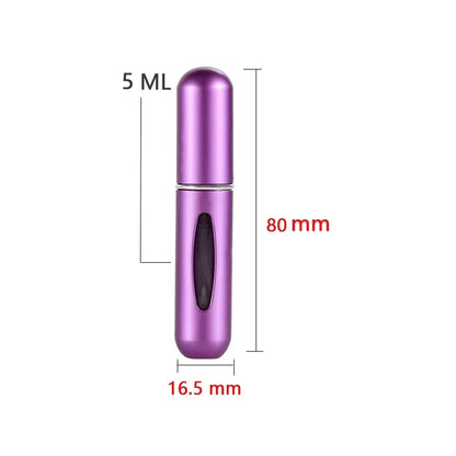 Refillable Mini Perfume Bottle Portable Cosmetic Bottle Spray Bottle Atomizer Spray Container Travel Refillable Bottles 5ml