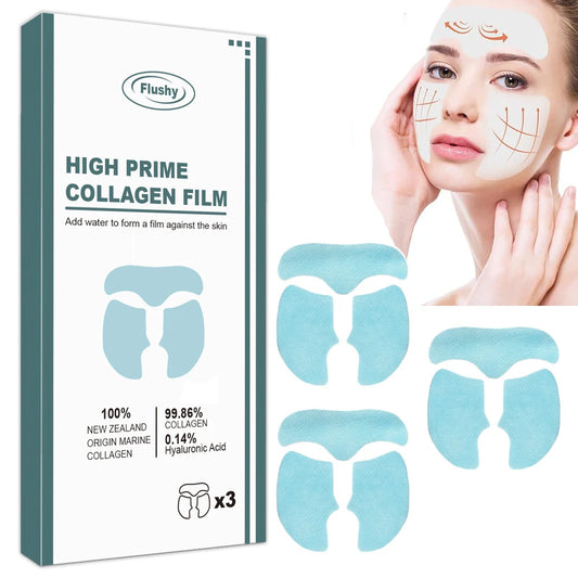 3set/box Water Soluble Mask Melting Collagen Pure Face Films Hydrating Moisturizing Reduce Fine Lines Improve Skin Elasticity