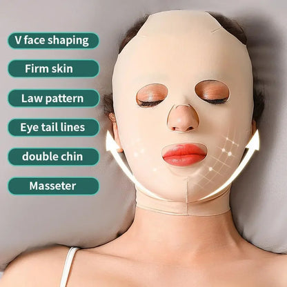 V Face Band Cheek Lift Up Face Thin Mask Reduce Double Chin V-Line Shaping Bandage Anti Wrinkle Face Bandage