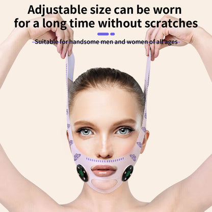 NEW EMS Head Massage USB Charging Facial Slimming Strap Face Lifting Reduce Double Chin Cheek Lift Up Face Thin Mask