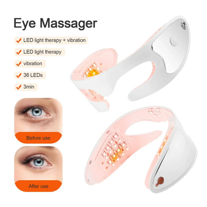 EMS Eye Relax Massager Anti Wrinkle Hot Eye Massage Anti Aging Eye Wrinkles Dark Circles Remover Skin Tightening Beauty Device