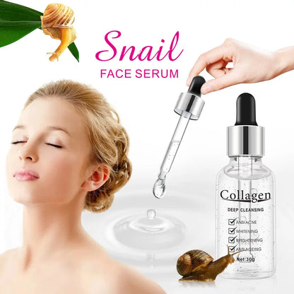 Disaar Snail Collagen Facial Care Kit Cleansing Repair Set Face Cleanser Face Serum Eye Cream Essence Brighten Skincare
